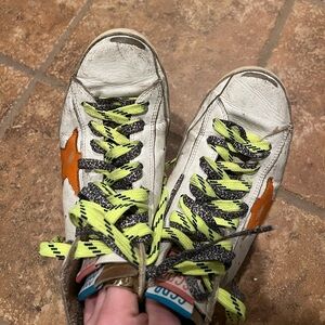 Golden Goose Francy Sneakers Double White/Beige/Yellow